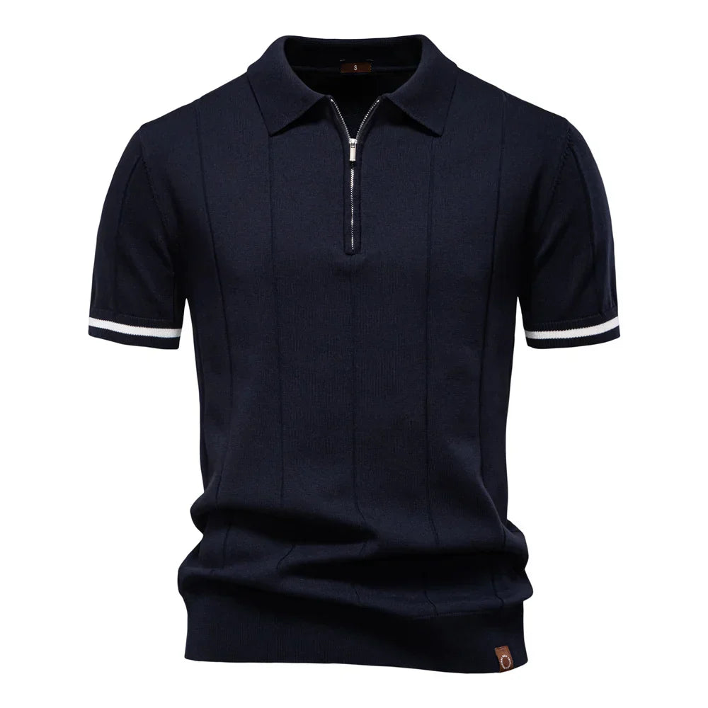 J&M Paris™ | Polo pour Hommes avec Fermeture Éclair