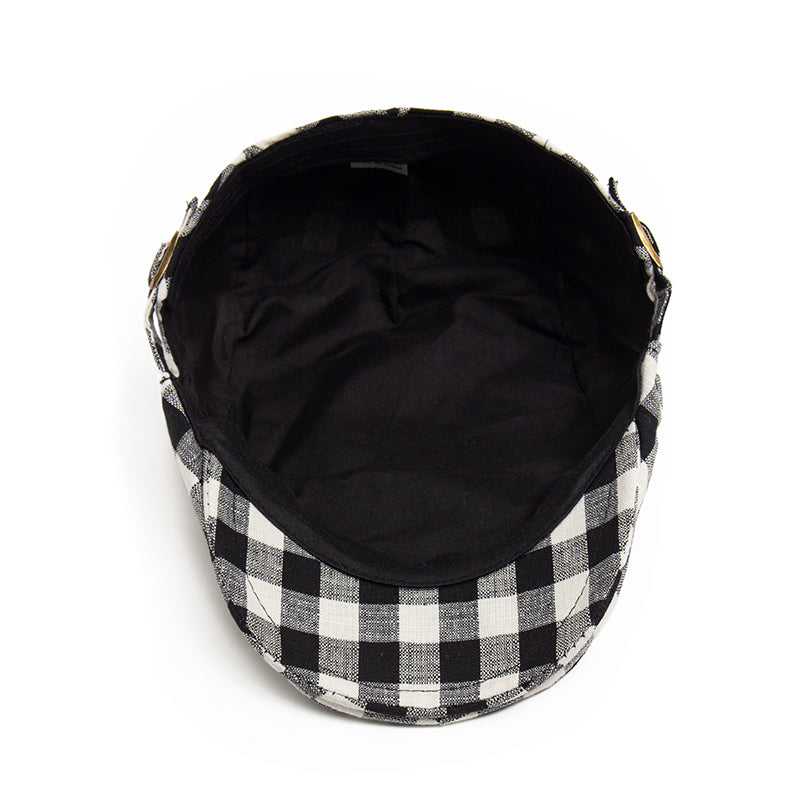 Casquette à carreaux Vichy