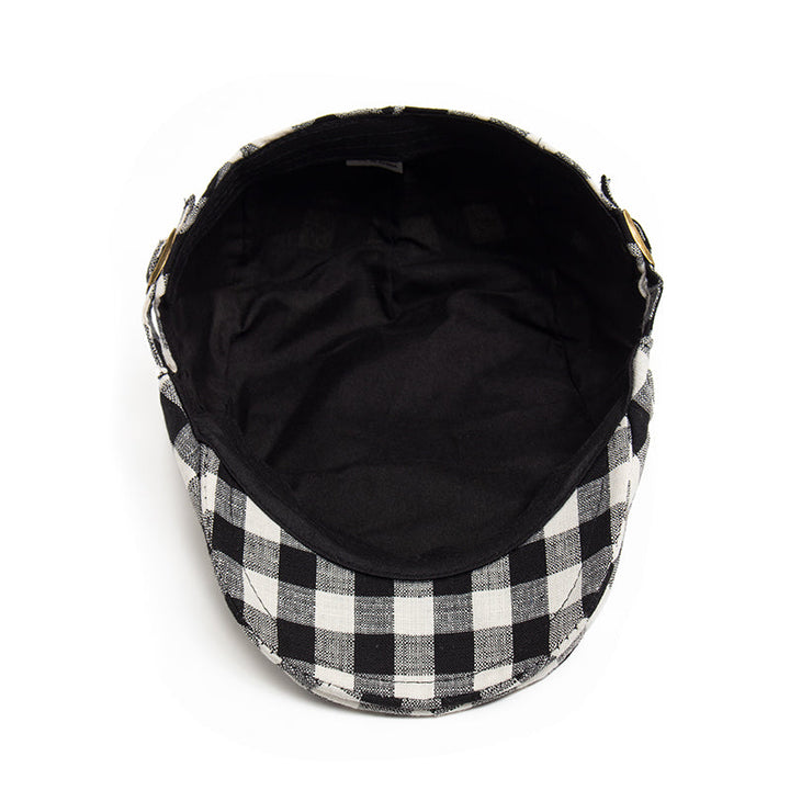 Casquette à carreaux Vichy