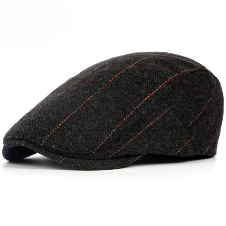 Casquette à chevrons à fines rayures