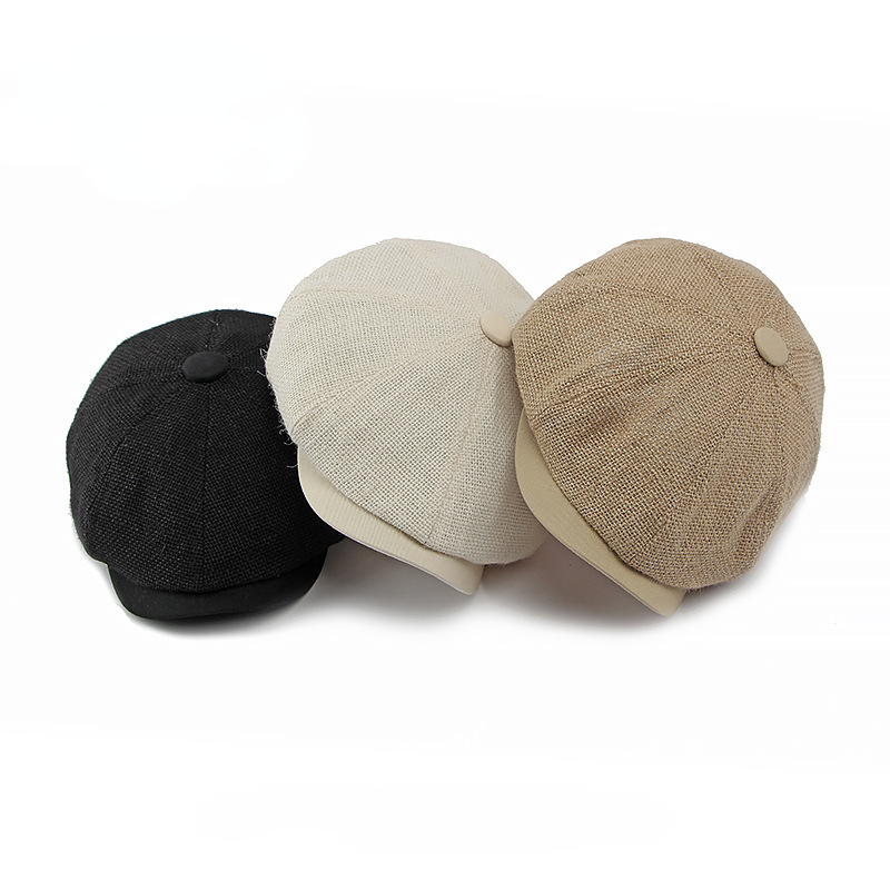 Casquette à visière en lin
