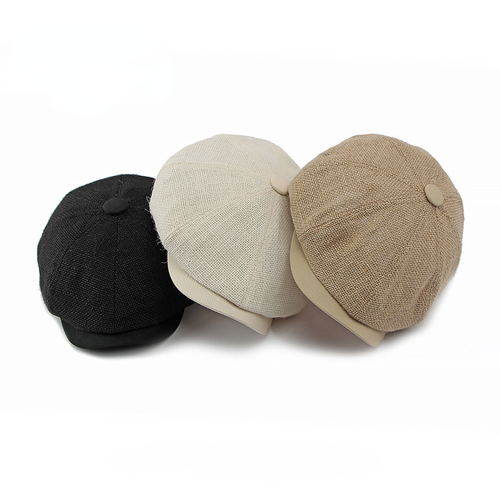 Casquette à visière en lin