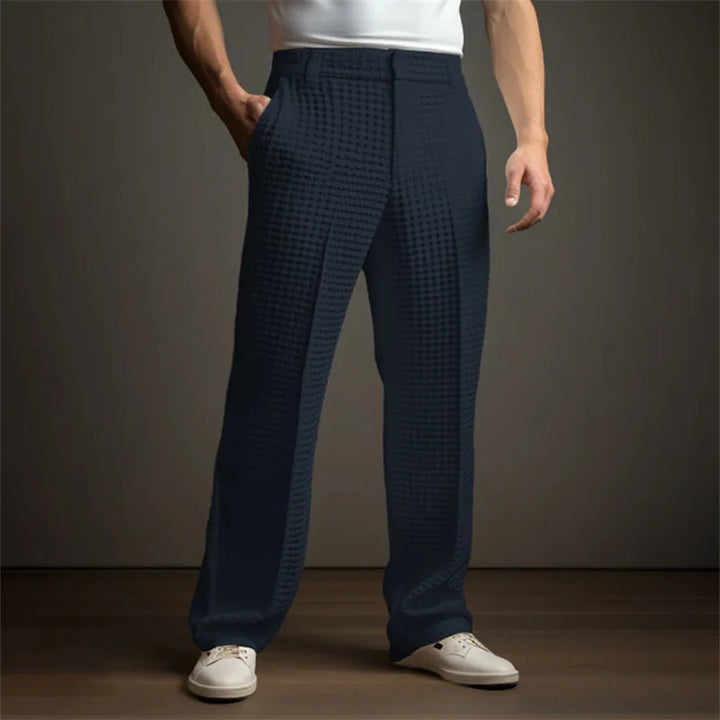 Jean et Marcel™ | Pantalon Homme Élégant en Maille Gaufre