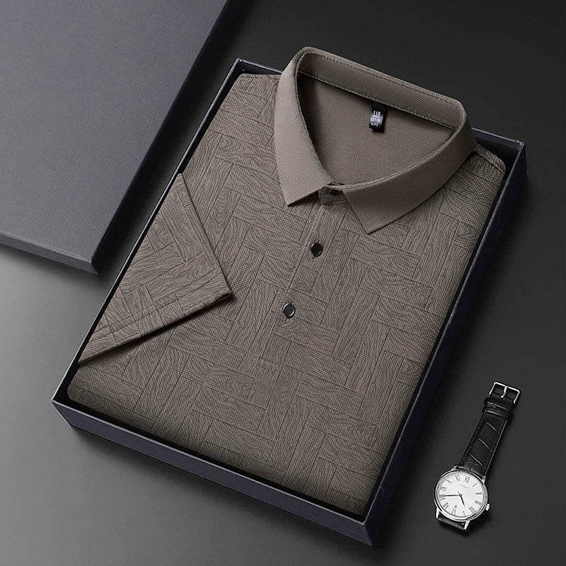 Jean et Marcel™ | Polo Élégant Pour Homme Avec Motif Subtil