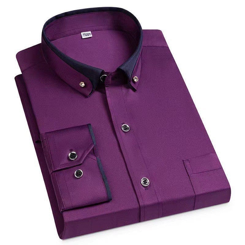 Jean™ | Chemise business infroissable avec détails contrastés
