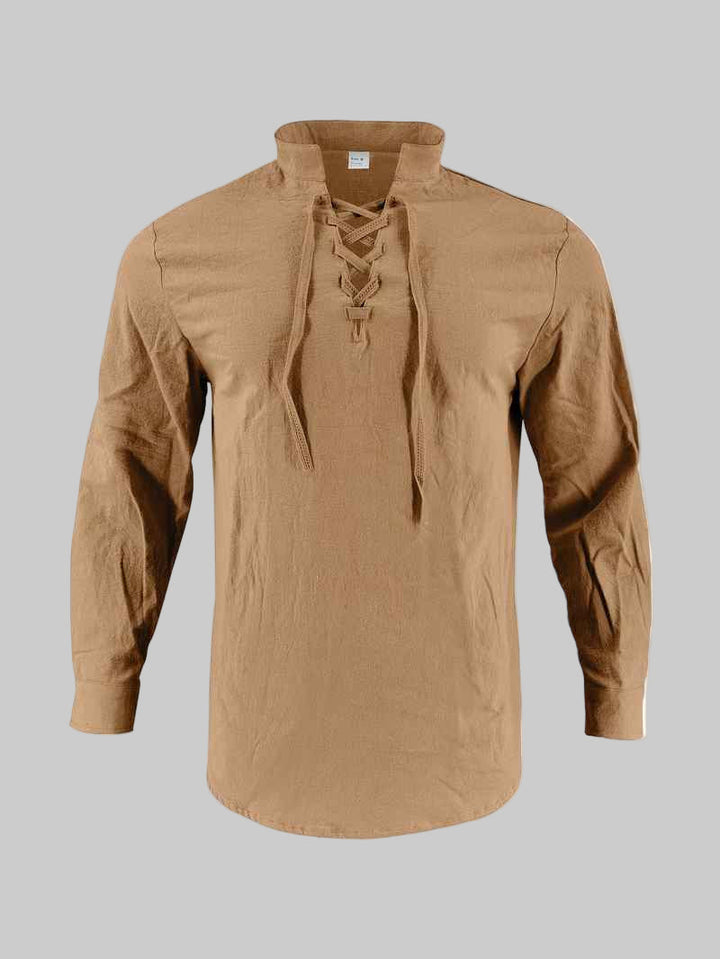 Jean™ | Polo Col Officier en Lin pour Homme