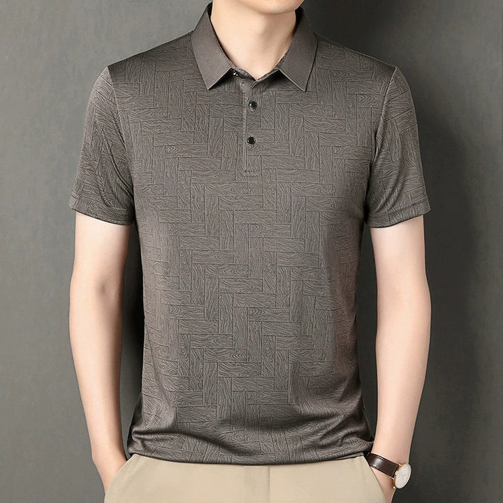 Jean et Marcel™ | Polo Élégant Pour Homme Avec Motif Subtil